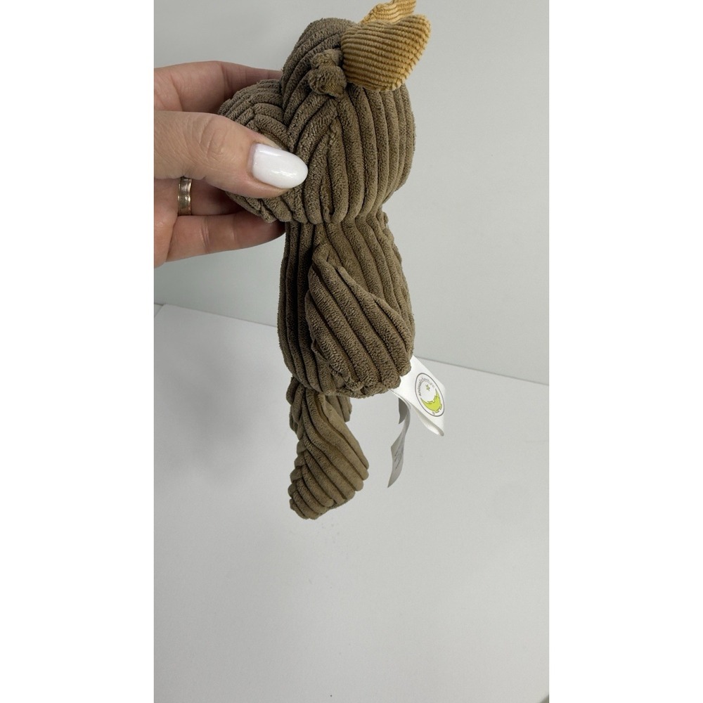 animal adventure plush Brown Moose Deer reindeer 2018 Corduroy Ribbed Stuffed - Picture 2 of 7